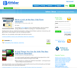 The Aweber blog