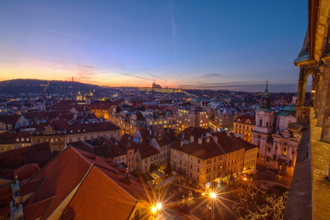  Magic Sunset over Prague, by Lucy Liu